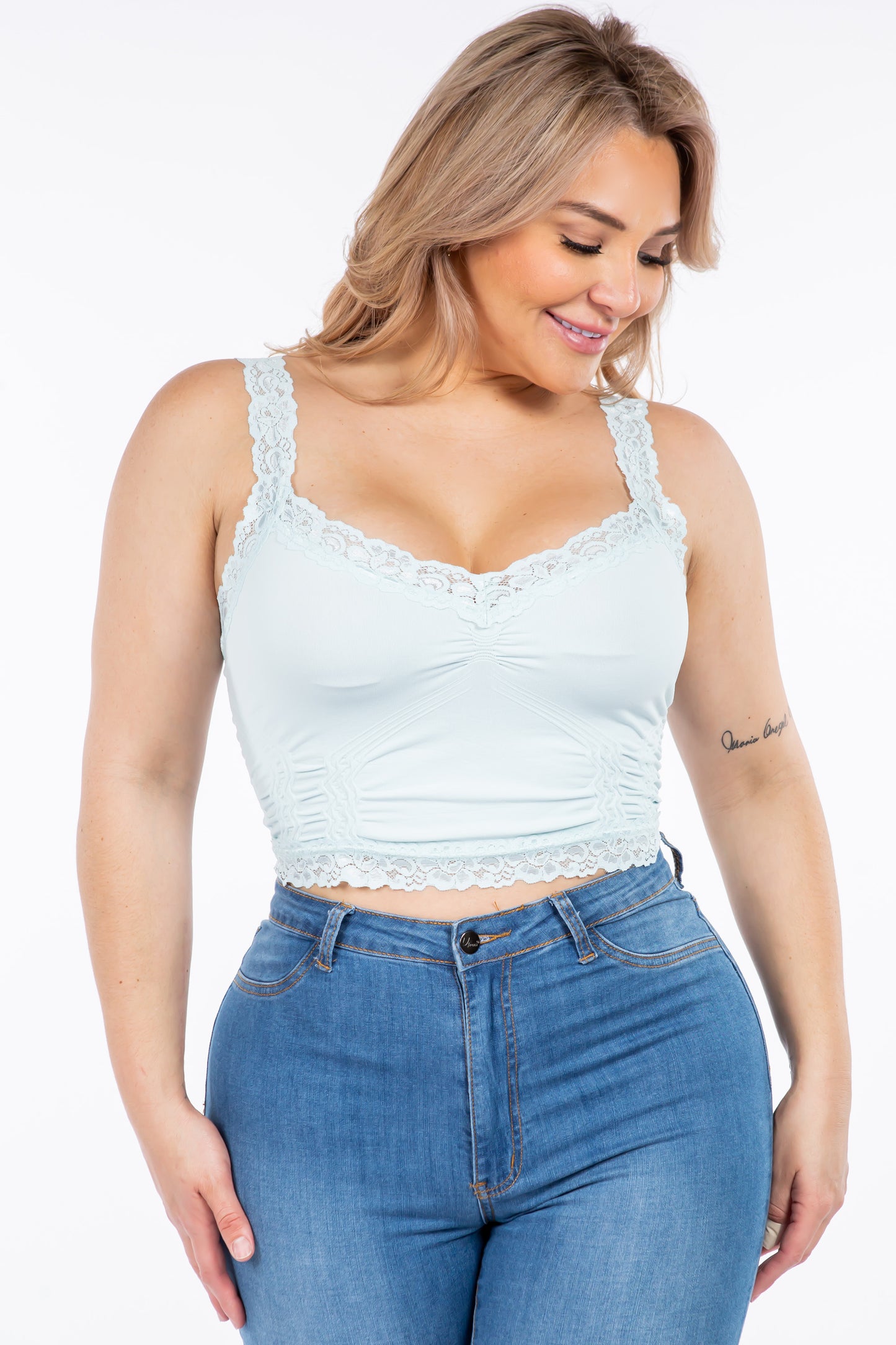 Seamless Laced Bralette Camisole