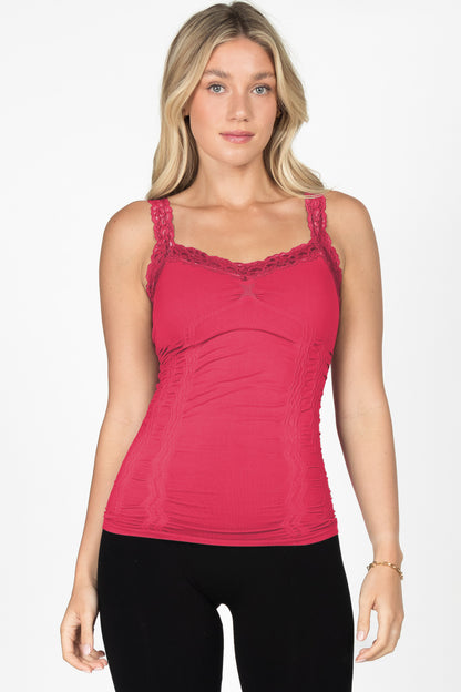 Seamless Laced Corset Camisole