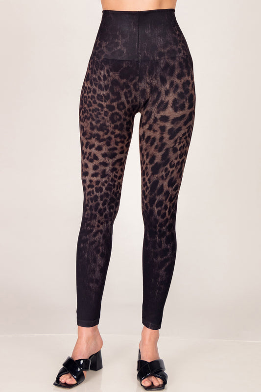 Brushed Leopard Ombre Printed Leggings