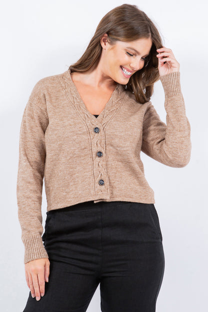 Cropped Chic Cardigan