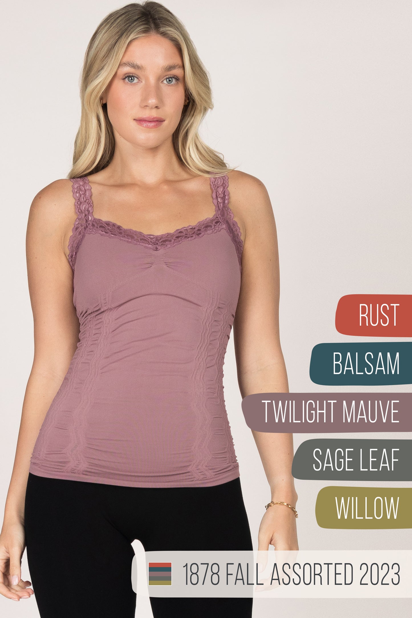 Seamless Laced Corset Camisole - Fall/Winter