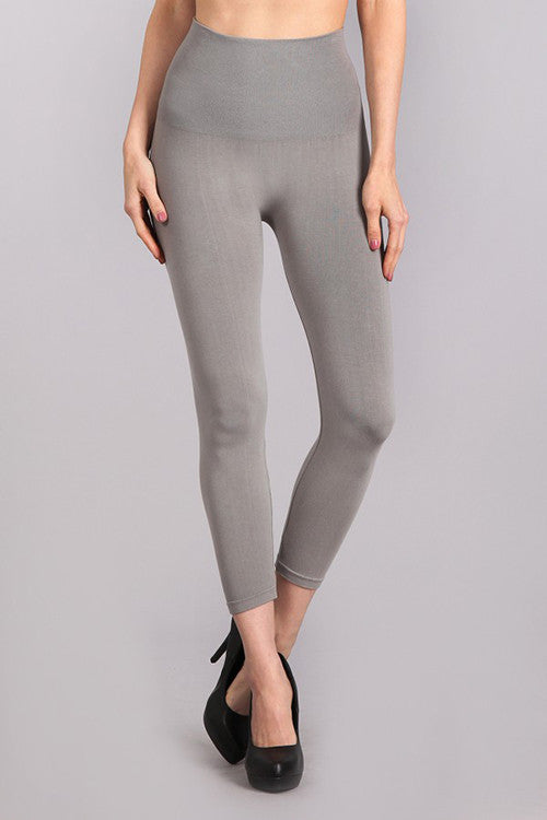 M. Rena Grey 17 Cropped Tummy Tuck Legging