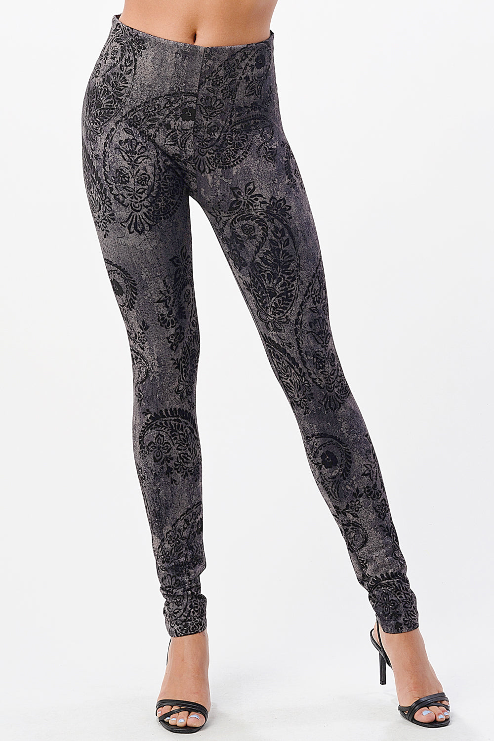 Paisley Motif Patterned Leggings – SHOPMRENA