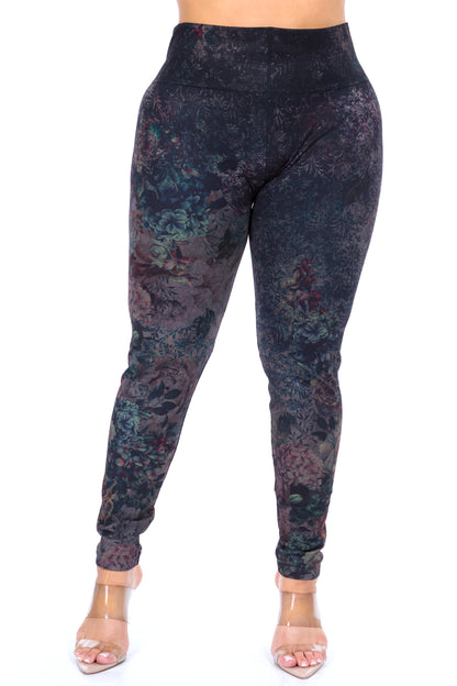 Dark Romance Antique Floral Legging