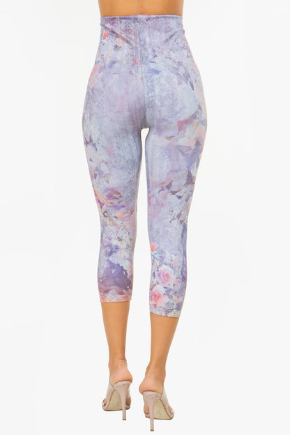 Aster Rose Garden Printed Legging Cropped