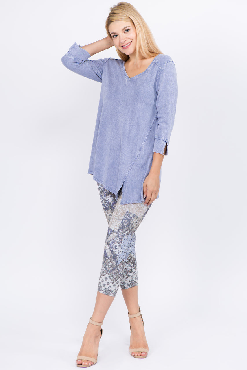 Ella Patchwork Cropped Leggings
