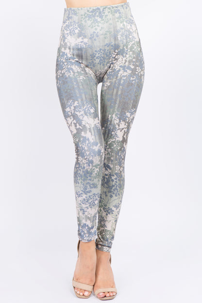 Dappled Cascade Floral Leggings