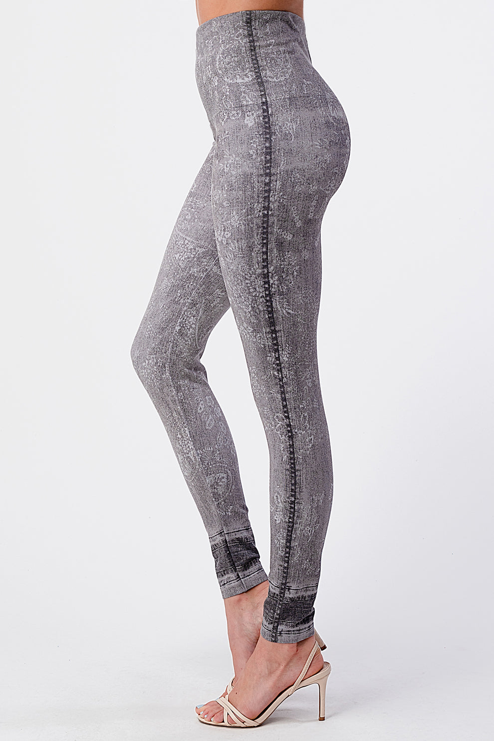 Grey deals floral leggings