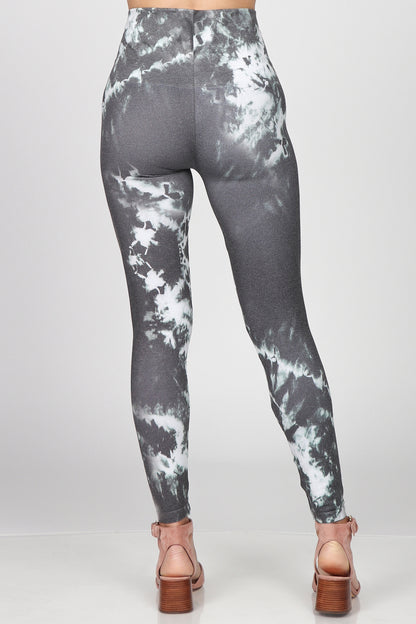 Trendy Tie Dye Print Leggings