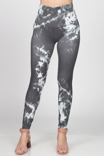 Trendy Tie Dye Print Leggings