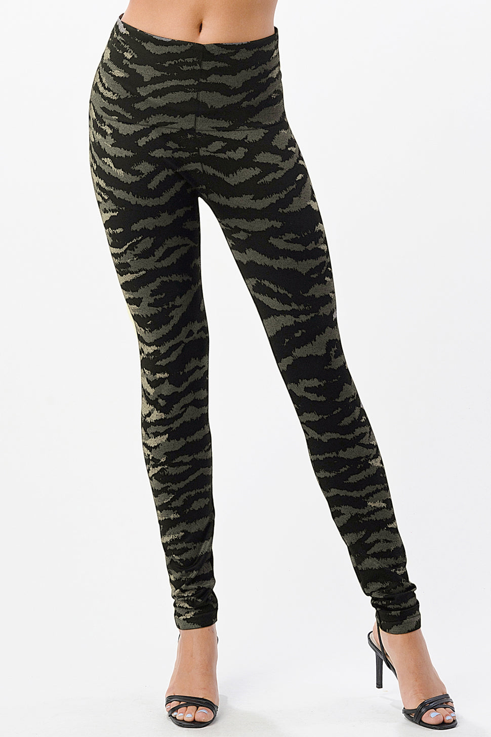 Allover Zebra Print Leggings