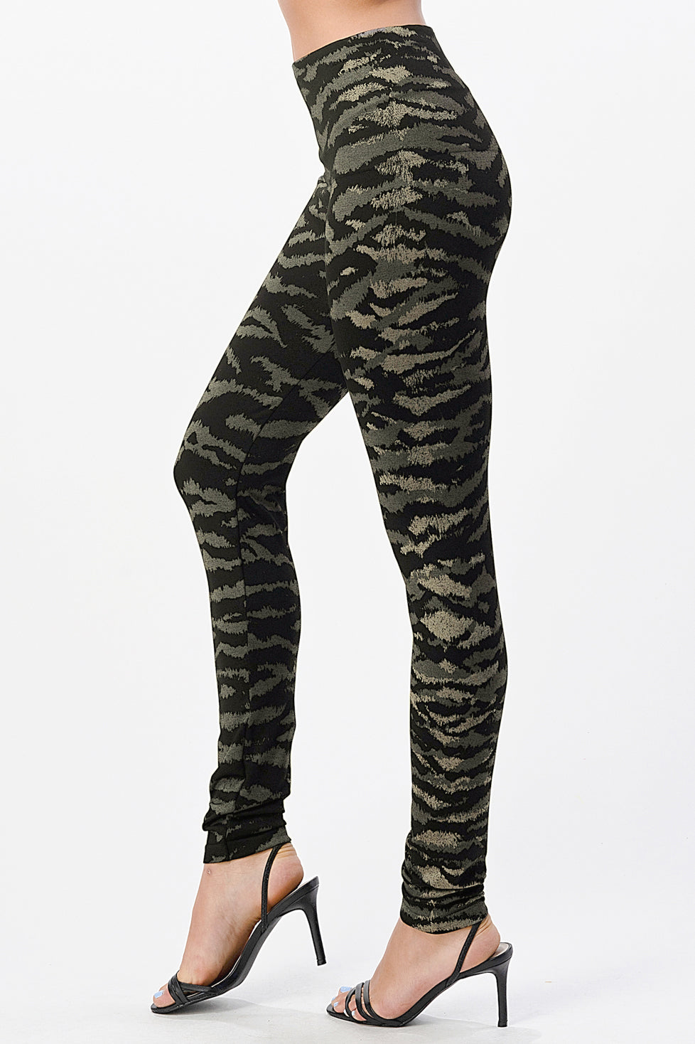 Allover Zebra Print Leggings