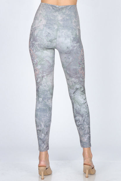 Forest Damask Motif Leggings