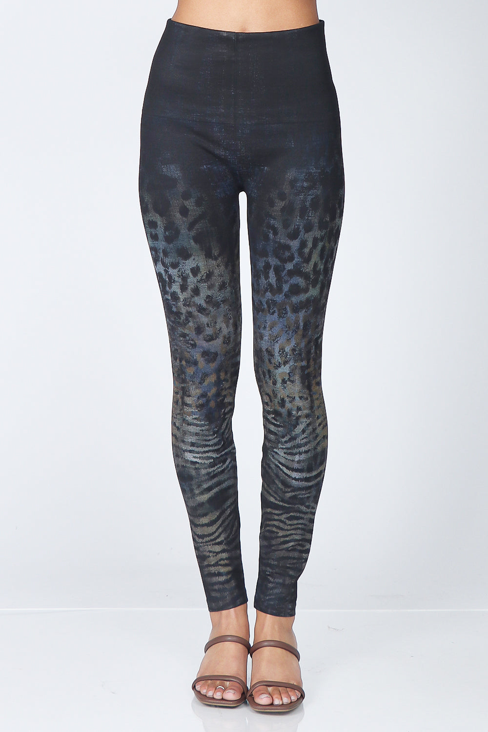 Ombre Leopard Zebra Leggings