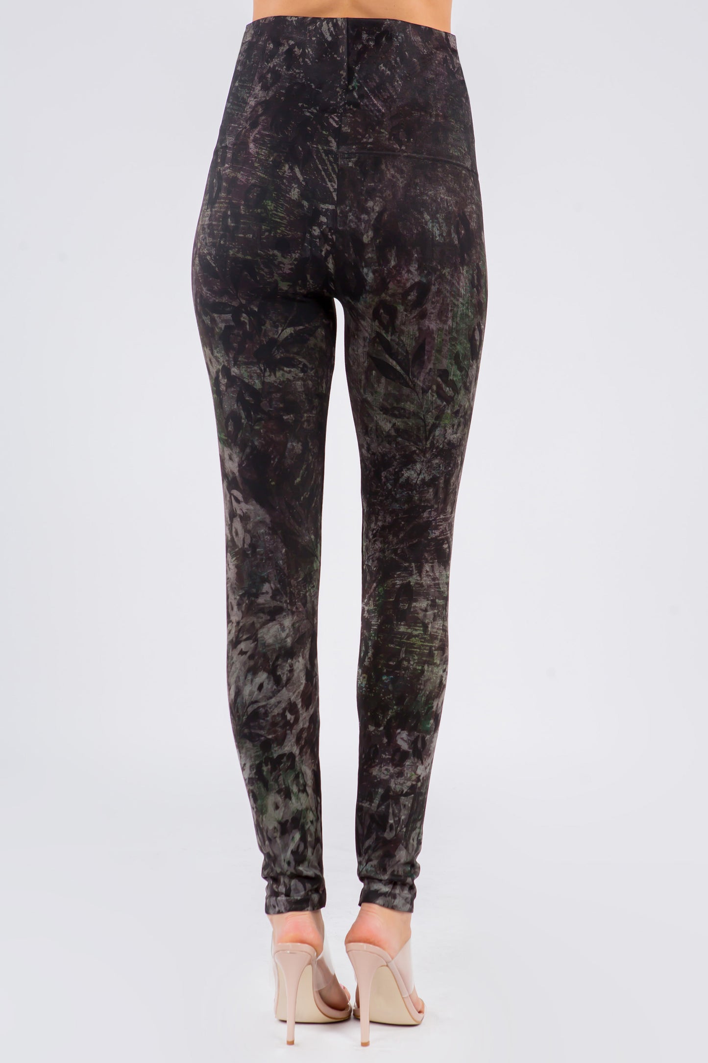 Dark Jungle Leopard Imprint Leggings