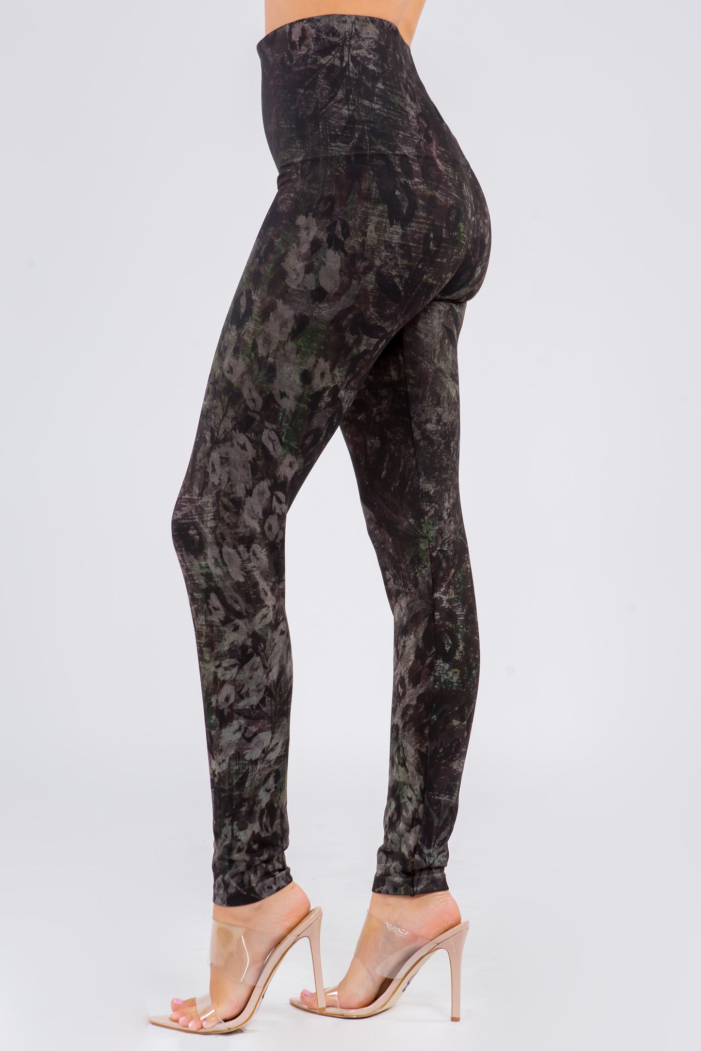 Dark Jungle Leopard Imprint Leggings