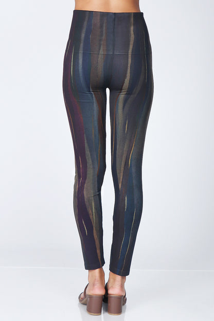 Desert Twilight Vertical Stripe Leggings