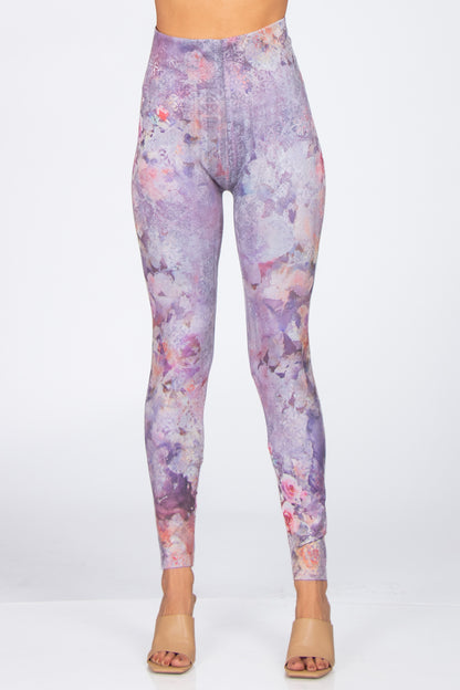 Aster Rose Garden Printed Legging