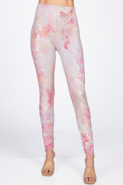 Party in Pink Printed Leggings