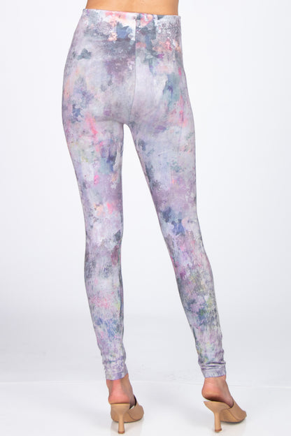 Lilac Harlequin Printed Leggings