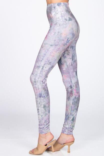 Lilac Harlequin Printed Leggings