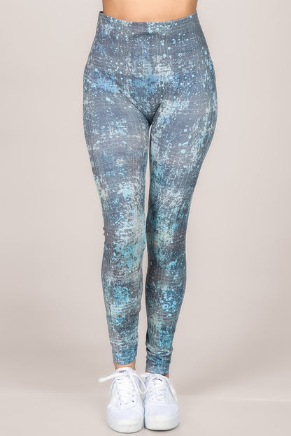 Splashy Plaid Printed Legging