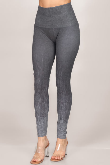 Pinstripe Fade Printed Legging