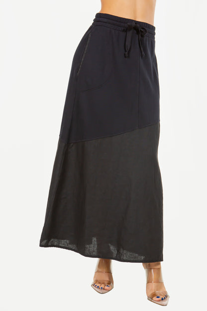 French Terry Maxi Skirt