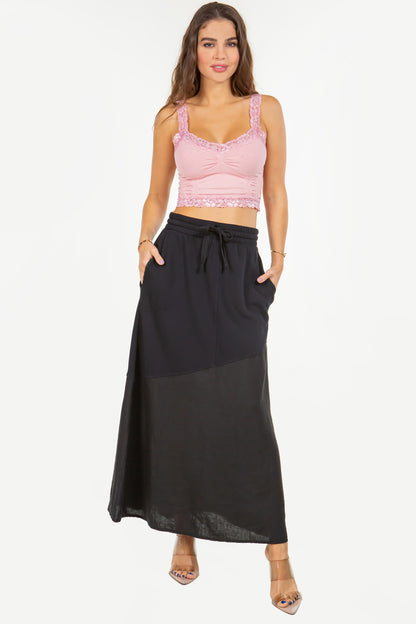 French Terry Maxi Skirt