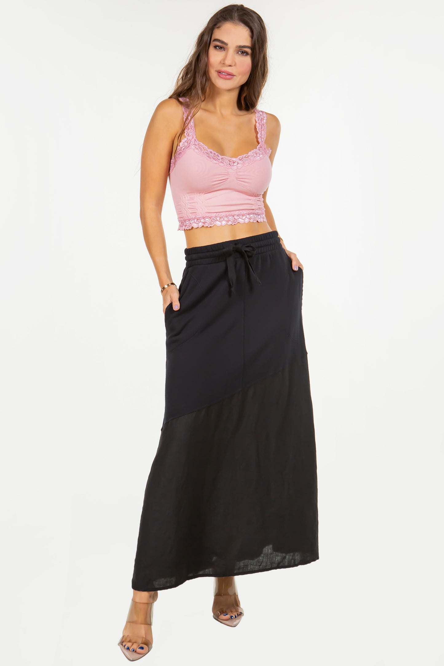 French Terry Maxi Skirt