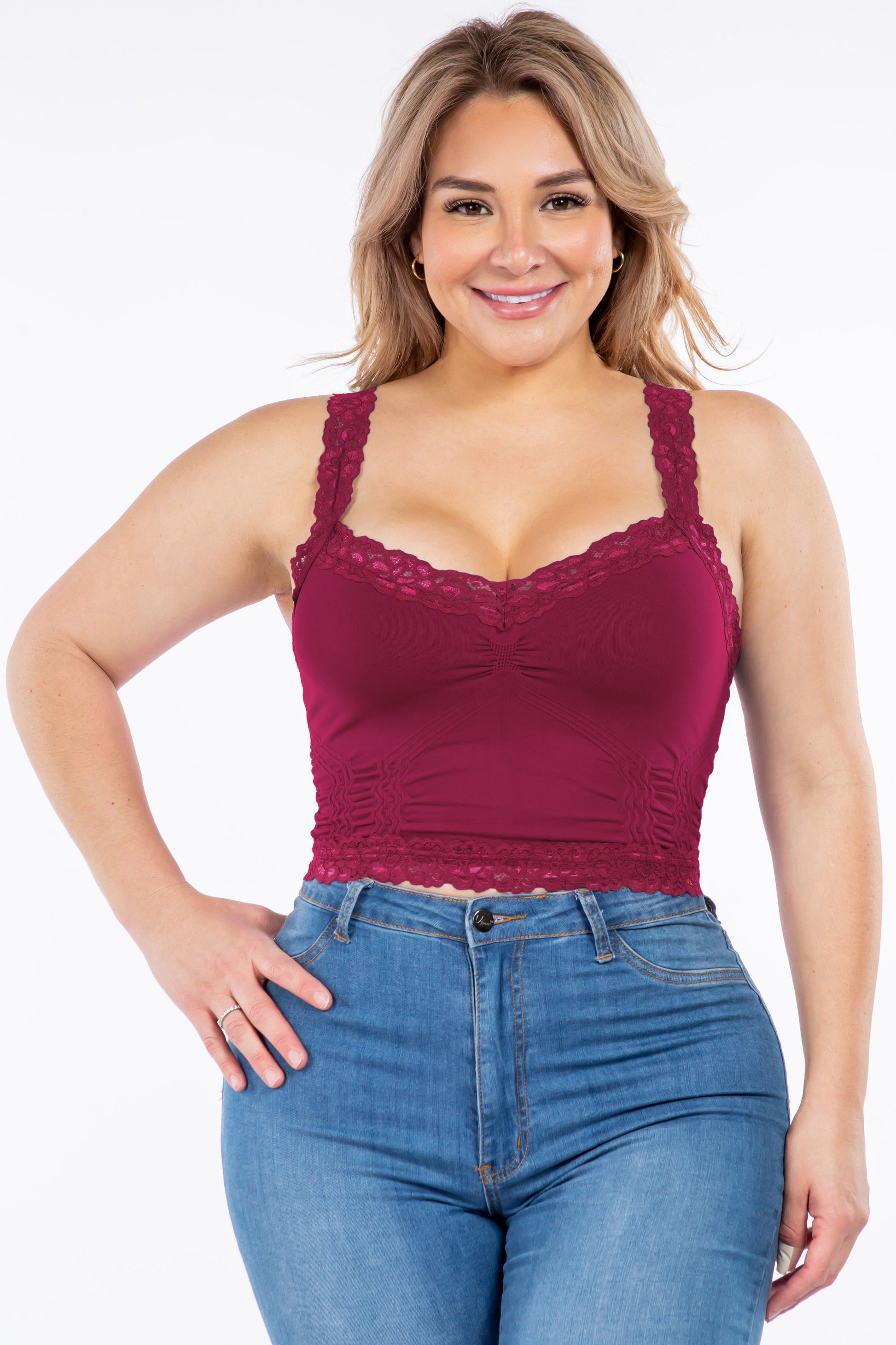 C2478XL Plus Size M.RENA BRALETTE with LACE – Twist Boutique