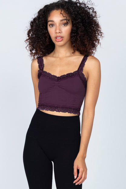 Seamless Laced Bralette Camisole