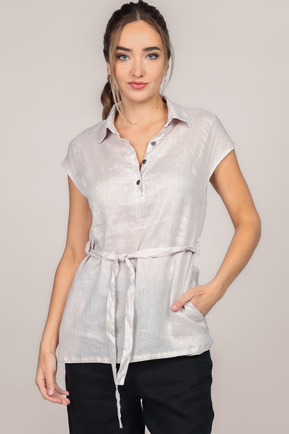 Pullover Linen Shirt