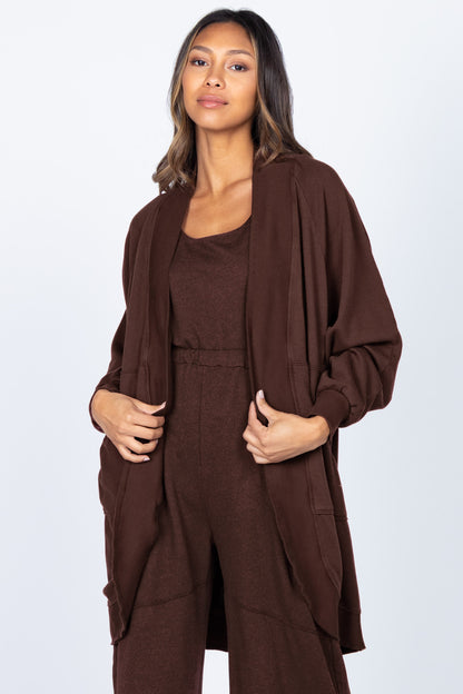 Terry Cocoon Cardigan