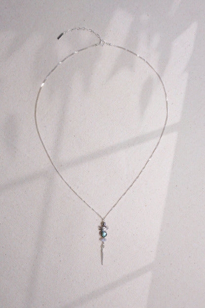 Chan Luu Aquamarine Silver Meso Necklace