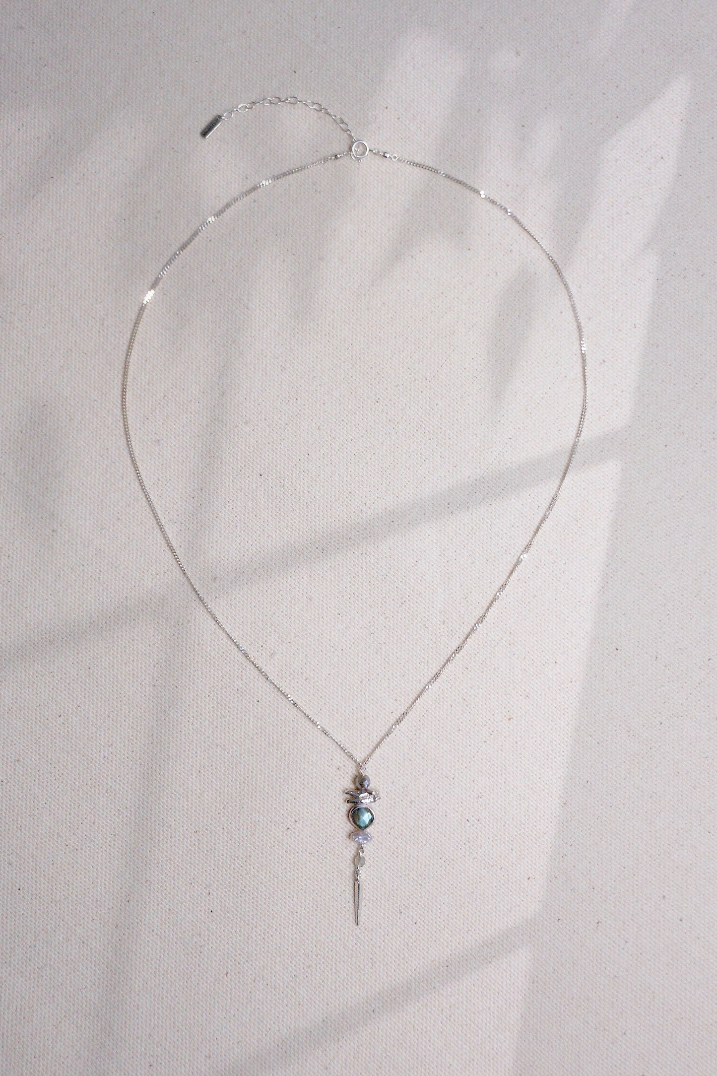 Chan Luu Aquamarine Silver Meso Necklace