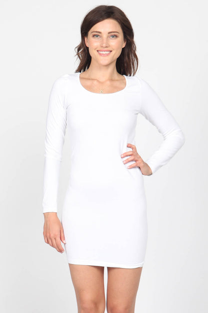 Long Sleeve Scoop Neck Dress