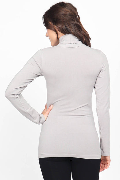 Foldover Turtle Neck Long Sleeve