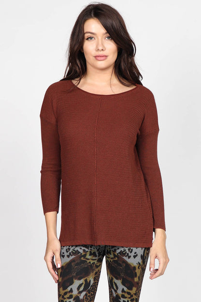 Amber Long-Sleeve Knitted Tunic