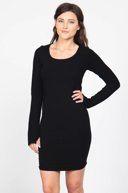 Long Sleeve Dress with Thumbholes