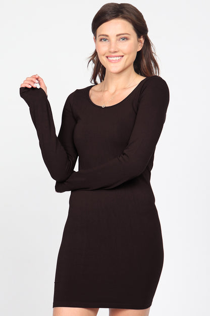 Long Sleeve Dress with Thumbholes