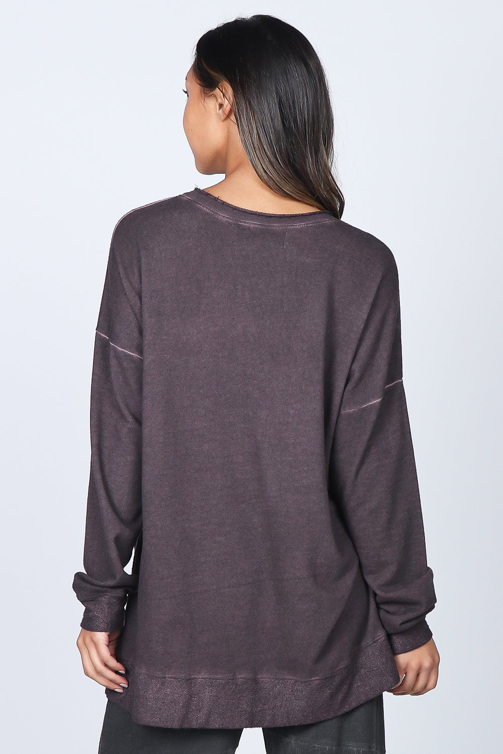 Asymmetrical Oil-washed Paneled Tunic