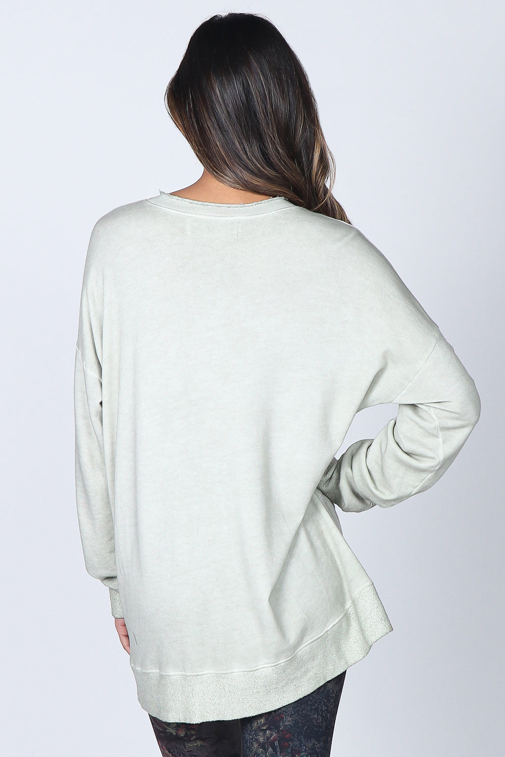 Asymmetrical Oil-washed Paneled Tunic