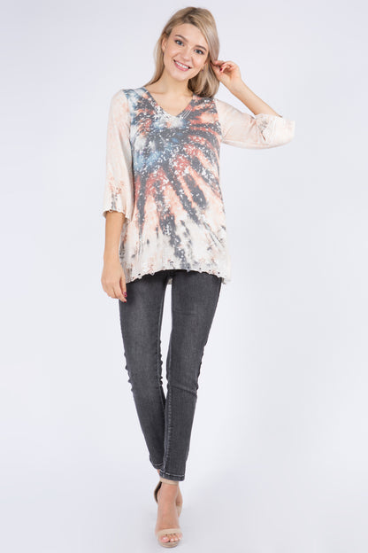 Lily Tie-Dye Printed Sweater