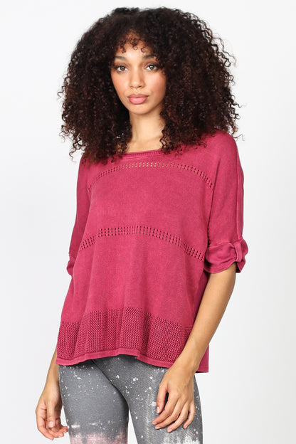 Bree Pointelle Knit Top