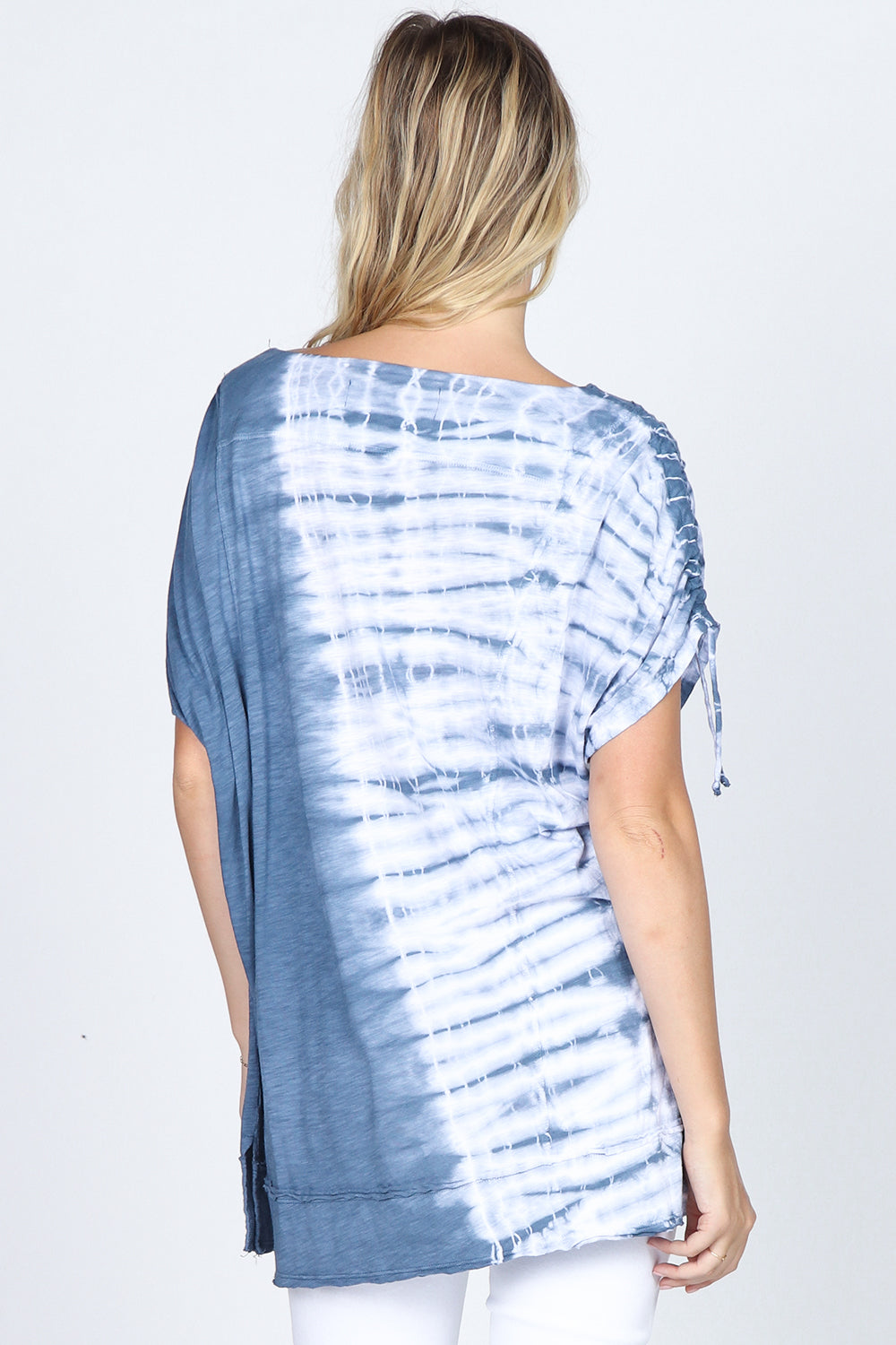 Asymmetrical Shibori Tie Dye Top