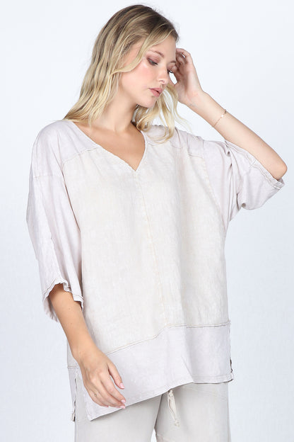 Comfy V-Neck Kimono Top
