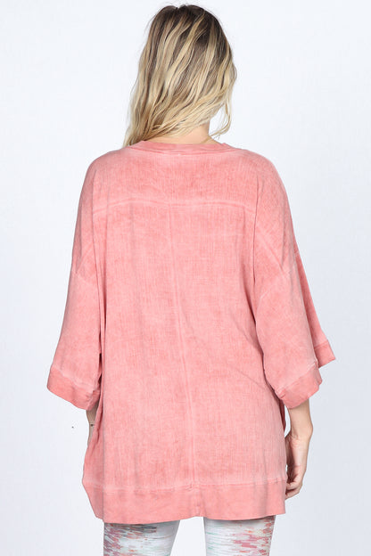 Oversized Kimono Wrap Tunic