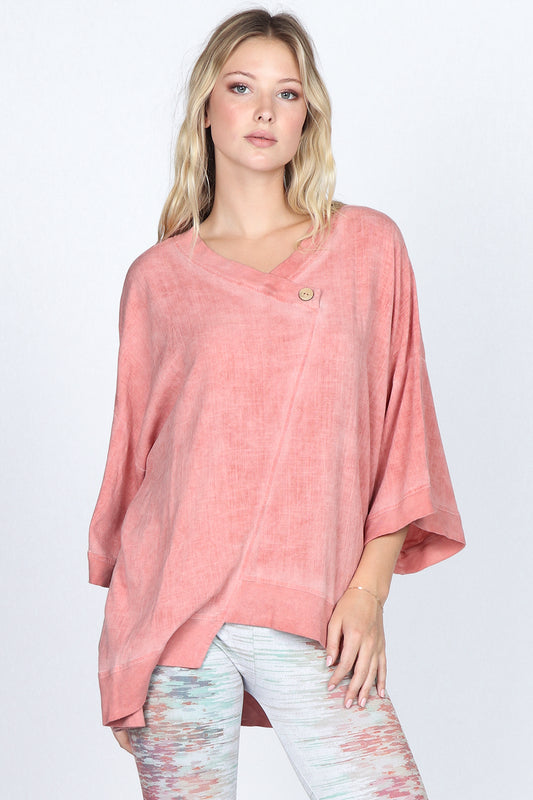 Oversized Kimono Wrap Tunic
