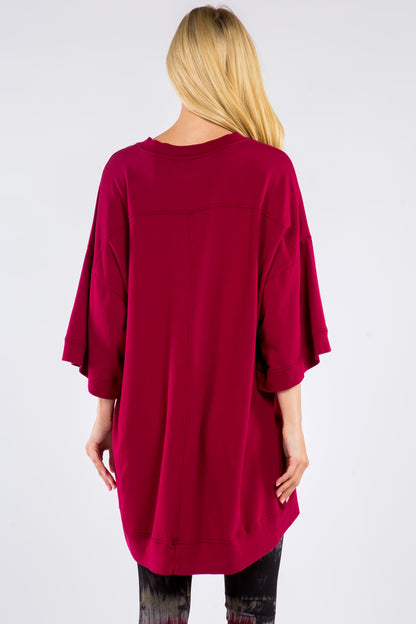 French Terry Knit Kimono
